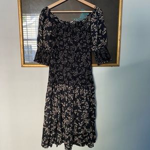 NWOT Zara Smocked Floral Midi Dress